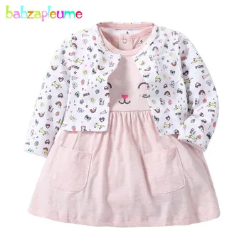 2Piece/Pavasara Vasaras Bērnu Apģērbu Cute Princese Mētelis+Bodysuit Zīdaiņu Kombinezonus Jaundzimušā Apģērbu Komplekti Maz Meiteņu Drēbes BC1770-1