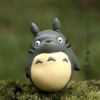 3pcs/daudz Totoro PVC Rīcības Attēls Rotaļlietas DIY Mans Kaimiņš Totoro Gudrs Skaitļi Kolekciju Modelis Rotaļlietas Mikro Ainavu Bērniem Dāvanu