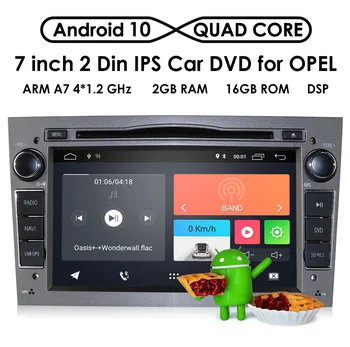 7 Collu 2 Din Android 10 Auto DVD Atskaņotājs, GPS IPS, Lai Opel Astra H Meriva Vectra Corsa C D Antara Zafira Vauxhall Agila GPS Radio