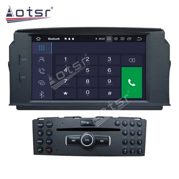 Android Multimediju GPS Navigācijas Auto Radio Auto Sstereo priekš Mercedes Benz C Class 3 W204 S204 2006 - 2011 Stereo Ekrāna Vienības HD