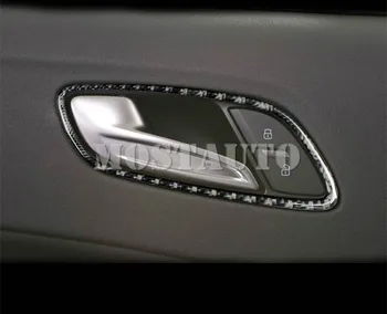 Audi TT TTS Oglekļa Šķiedras Auto Durvju Rokturi Bļodā Rāmis Melns, Vāks 2008-2gab Auto Piederumi Auto Interjera Dekori Automašīnu Apdare