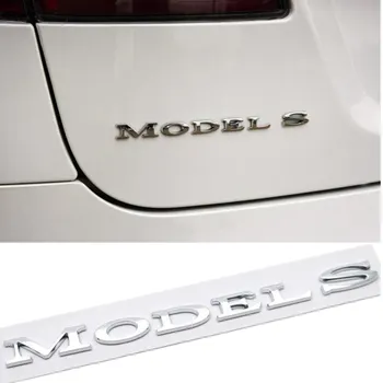 Auto Pielāgošanas Augstas Veiktspējas Bagāžnieka Uzlīme Chrome Vēstules Asti Zīme, Ornaments, Emblēmu, lai Tesla MODEL 3 S X Logotipu, Auto Piederumi