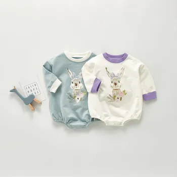 Baby Romper Trušu Rudens 2020. Gadam Jaundzimušo Meitene Jumpsuits Bērnu Drēbes Ar Garām Piedurknēm Zīdaiņu Toddler Apģērbi Bērnu Playsuit Tērpiem