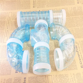 DIY U-Veida Plastmasas Cauruļvadu Caurules Apmācības Spēlē pievienoto Ārējo Tuneļa Rotaļlietas Mazo Dzīvnieku Kāmis Būrī Produktu Piegādēm