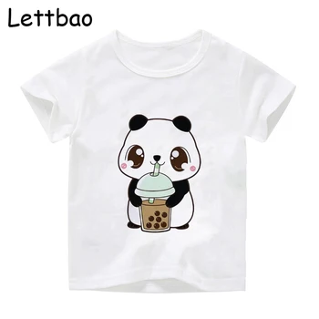 Gudrs Panda Piena Tējas Harajuku Mazulis Modes T Krekls Japāņu Tees (Unisex) Ikdienas Tumblr Instagram Ikdienas Topi