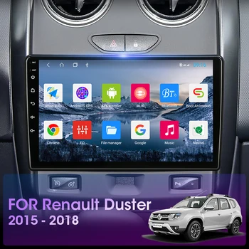 JMCQ Android 10.0 4G 8cores Auto Radio Renault Duster-2018 Multivides Video Atskaņotājs 2 din RDS DSP GPS Navigaion Galvas vienības
