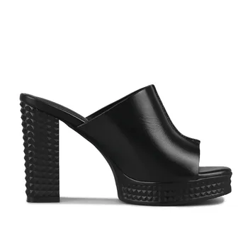 MORAZORA 2020. gadam īstas ādas kurpes peep toe elegants tīrtoņa krāsu sieviešu sandales modes platformas kurpes sexy augstiem papēžiem kurpes
