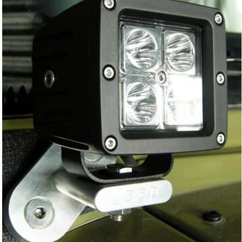 Marloo Vējstikla Alumīnija Viru Apakšējā Stūrī Kronšteini LED Darba Gaismas uz 2007-2018 Jeep Wrangler JK