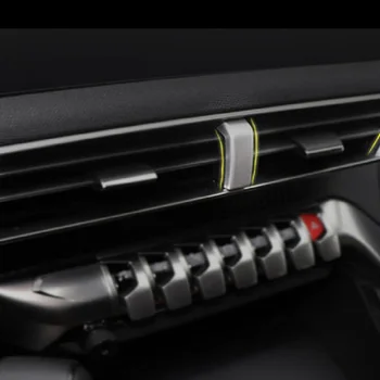 Nerūsējošā tērauda Peugeot 3008 GT 5008 2017-2021 Automašīnu gaisa kondicionieri Izvads apdares Vāka apdare Piederumi Car Styling 1gb