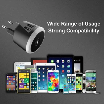 PHOMAX USB Lādētāju Smart LED Ātri telefonu Lādētājs iPhone X Xs 8 iPad, Samsung Galaxy s8 s9 s10 Galaxy HTC Xiaomi Huawei Nexus