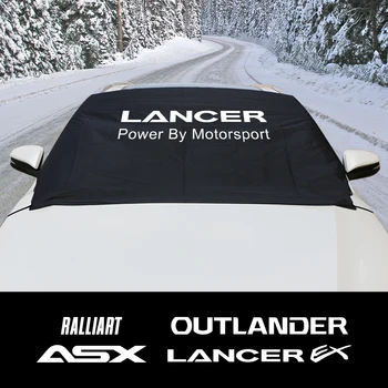 Par Mitsubishi ASX Lancer EX Outlander Ralliart Automašīnas Priekšējā Logā, Vējstiklu Sniega Ledus Bloks, Saules Ēnā Pārsegi Auto Piederumi