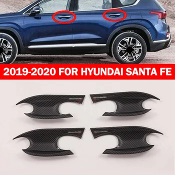 Pcmos Oglekļa Šķiedras Auto Interjera Rīku Paneļa Vāku durvju Logu Slēdzis Melns, Par 2019 Hyundai Santa Fe Interjera Ciļņi Uzlīmes