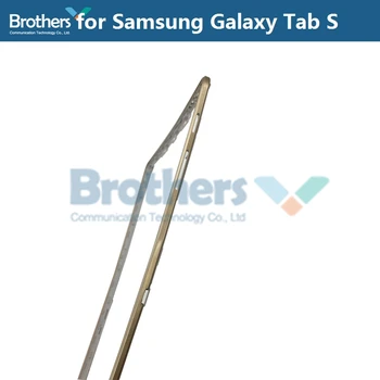 Priekšējo Bezel par Samsung Galaxy Tab S 10.5 T800 Wifi / T805 T805C 4G Priekšējā Korpusa Plāksnes Zelta Rezerves Daļas Remonts Augšu