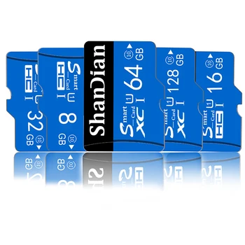 SHANDIAN Atmiņas Kartes Extreme Pro SDHC/SDXC atmiņas karte SD Kartes 32GB 64GB, 128GB 8GB 16GB C10 Card PC atmiņas kartes