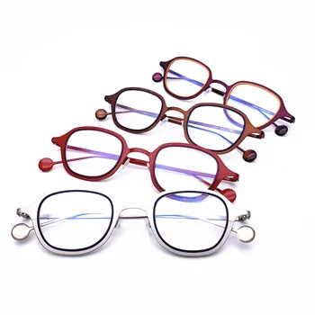 Sakausējuma Brilles Rāmis Vīriešu, Ultravieglajiem Sieviešu Vintage Nelielu Kvadrātveida Forma, Recepšu Brilles Retro Optisko Briļļu Rāmis L5505