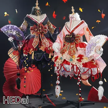 Spīd Silta Cosplay Kostīmu Krāšņs Sieviete Kleita Japāņu Kimono Elementus Spēli Cosplay Komplekti