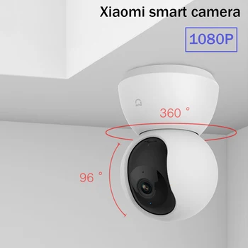 Sākotnējā Xiaomi Mijia Smart IP Kameras PTZ Versija 1080P HD 360 ° Skata Leņķi, Infrasarkano nakts redzamības WiFi Bezvadu divvirzienu balss