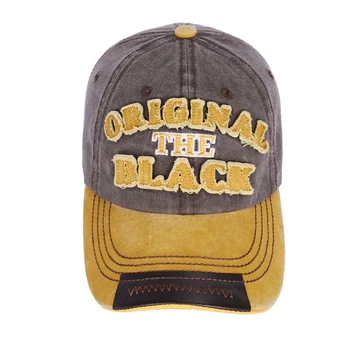 Vīriešu / sieviešu izšuvumi beisbola cepure plāksteris BLACK hat āra ēnā atpūtas sporta vīrieši Zirņi pavasara jaunu kaulu izmērs regulējams