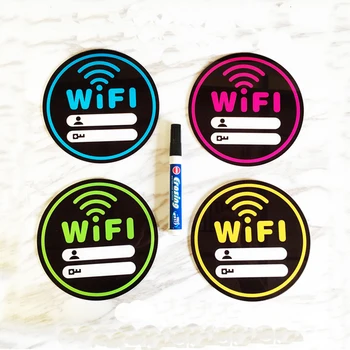 WIFI Paroli Valdes, Akrila WIFI Logo, Uzlīme, Bezmaksas WIFI Zona Konta Numuru, Paroli Zīmi Uzlīmes