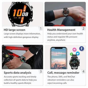 Jauns Vīriešu Smart skatīties Bluetooth zvanu pilna ekrāna pieskarieties Sirdsdarbības ātrums, asinsspiediens komercdarbības Uzraudzība Sporta skatīties Xiaomi