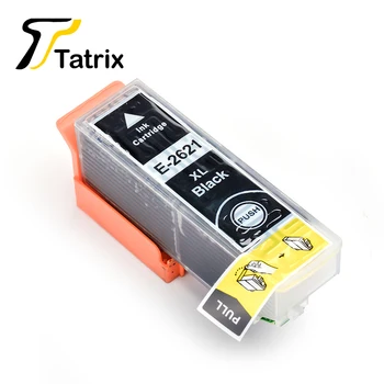 Tatrix Black Saderīgs Tintes Kasetnes 26XL T2621 T2631 Epson XP-510 XP-605 XP-610 XP-615 XP-700 XP-710 XP-800 XP-810 printeri